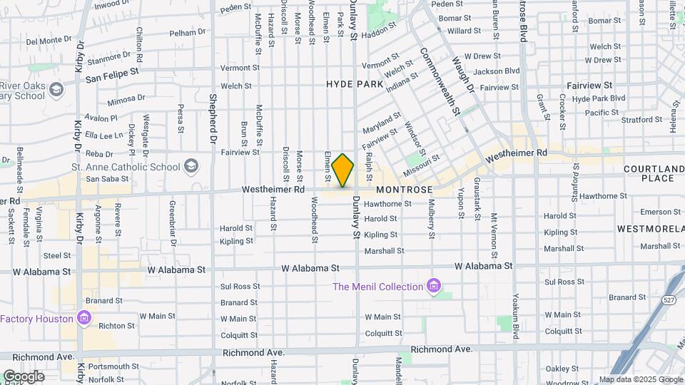 1719 Westheimer Rd Mapa y Detalles de la Ubicación