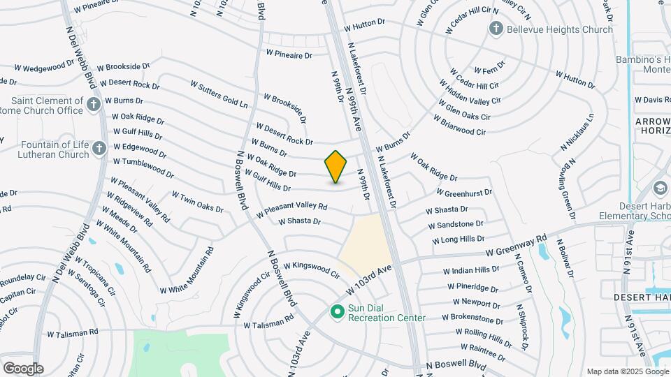 9934 W Gulf Hills Dr Map and Location Details