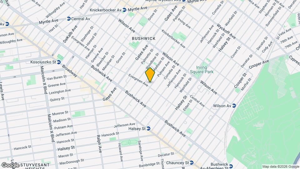 499 Evergreen Ave Map and Location Details