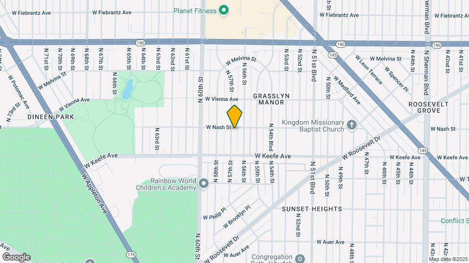 3628 N 57th St-Unit -3630 Map and Location Details
