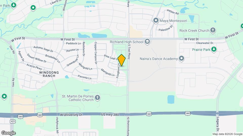 3770 White Clover Ln Map and Location Details