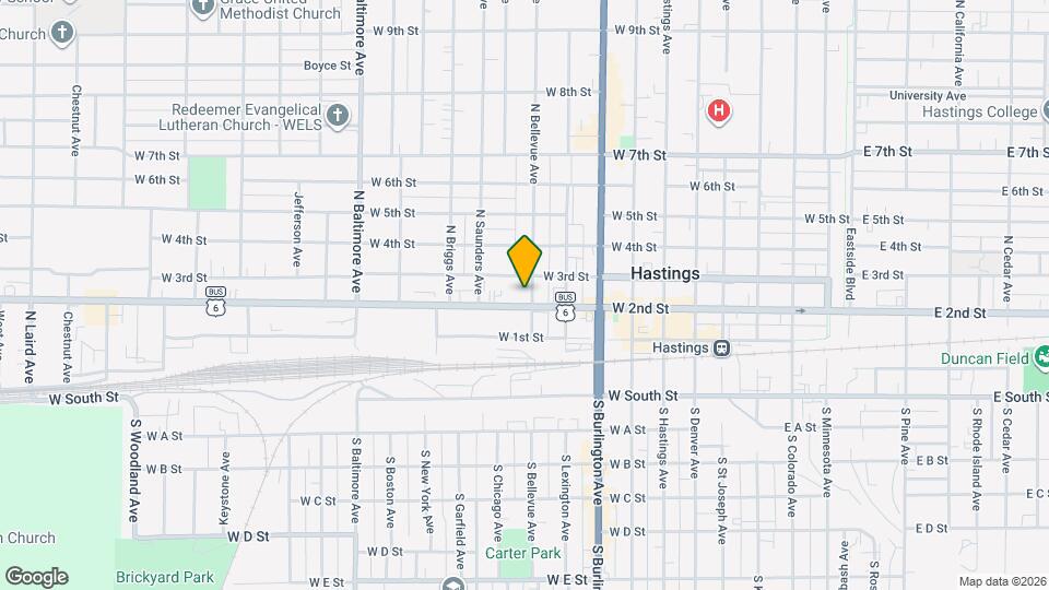 203 N Bellevue Ave Map and Location Details