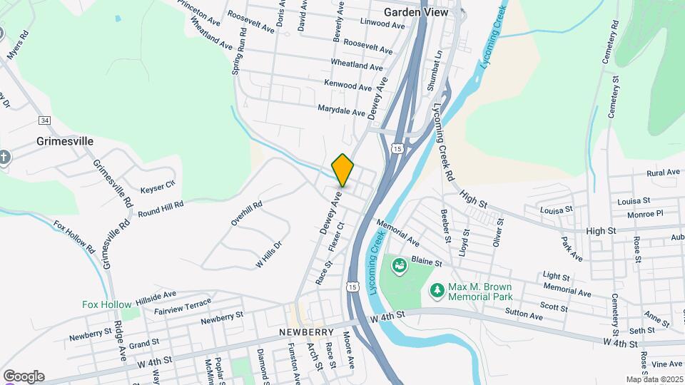 1314 Dewey Ave Map and Location Details