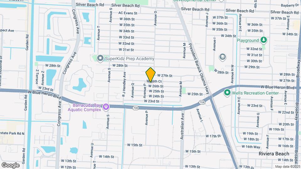 1240 W 26th St Map and Location Details