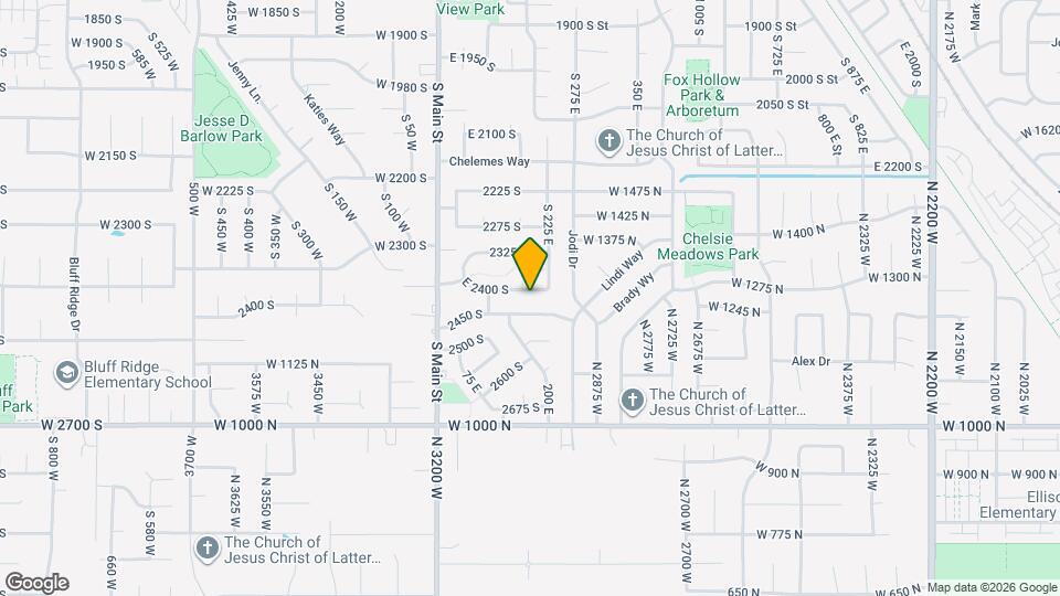 184 E 2400 S Mapa y Detalles de la Ubicación