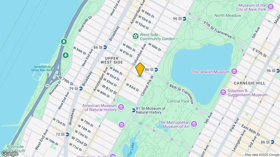 38 W 85th St Map and Location Details