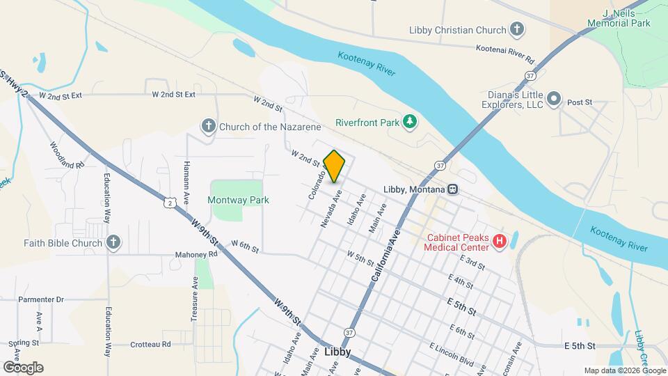 216 Nevada Ave Map and Location Details