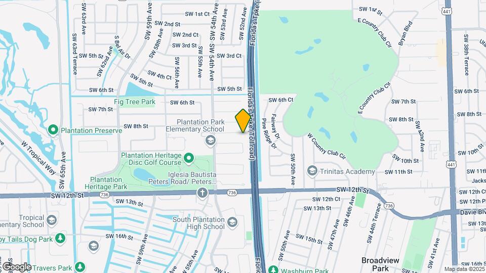 5220 SW 8th Ct Map and Location Details