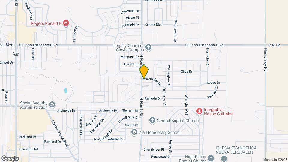 2101 Northglen Dr Map and Location Details