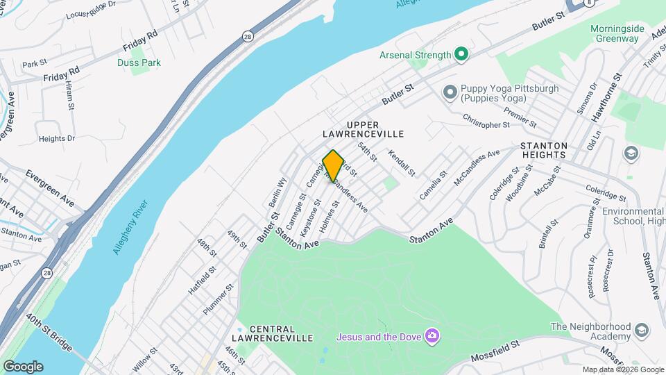 5233 Keystone St Map and Location Details