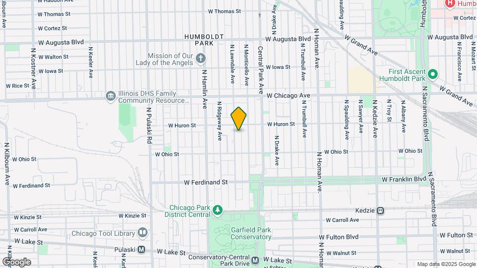 639 N Lawndale Ave Map and Location Details