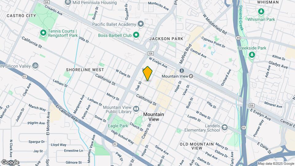 1012 W Dana St Map and Location Details