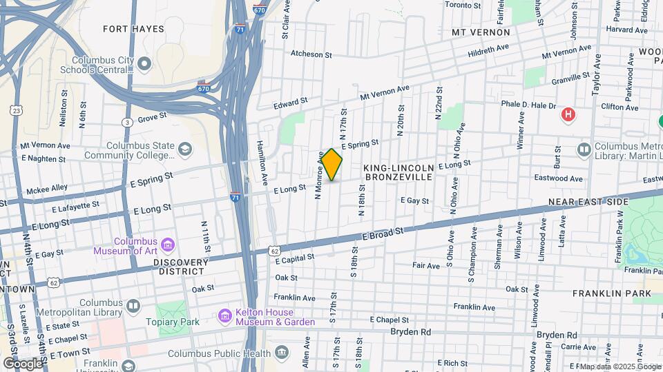 877-881 E Long St Map and Location Details