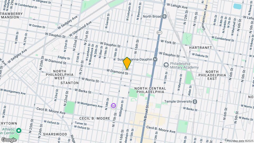 1623 W Diamond St Mapa y Detalles de la Ubicación