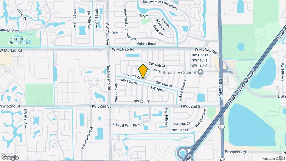 6800 SW 18th Ct Map and Location Details