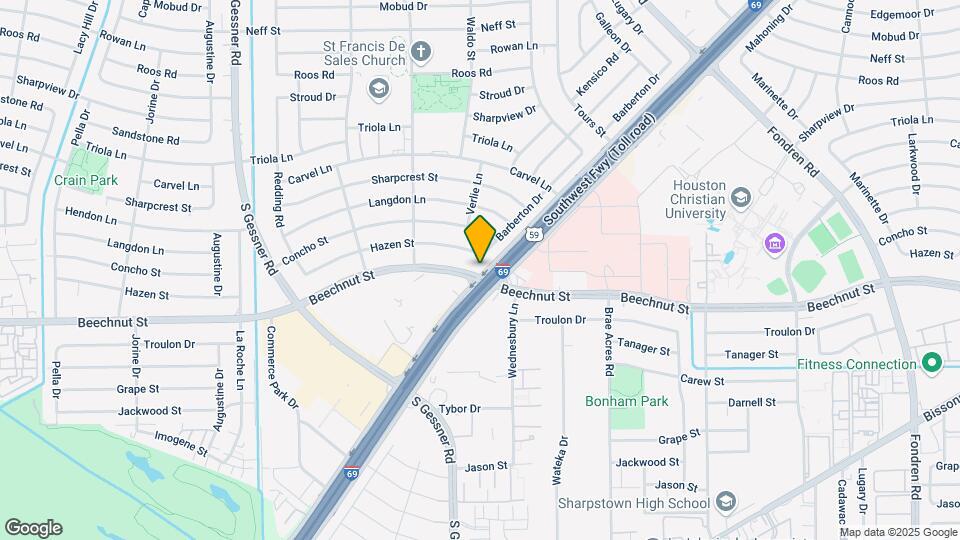 8002 Beechnut St Map and Location Details