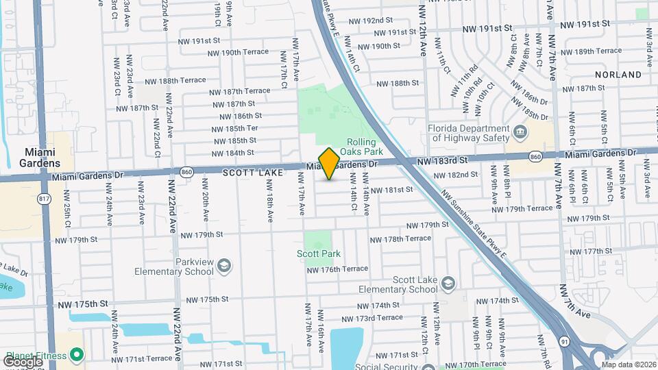 1510 NW 182nd St, Unit 10-207 Map and Location Details