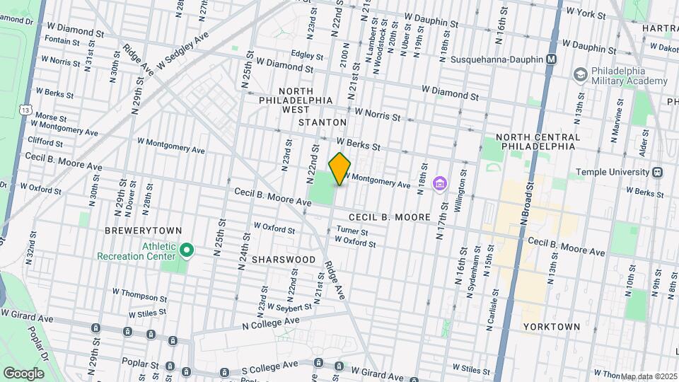 1721 N 21st St Map and Location Details