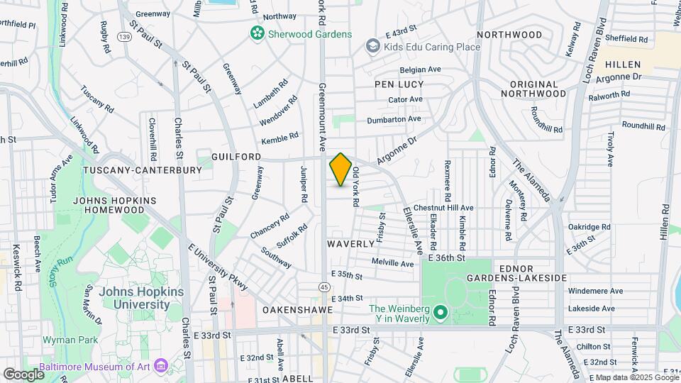 518 Chestnut Hill Ave Map and Location Details