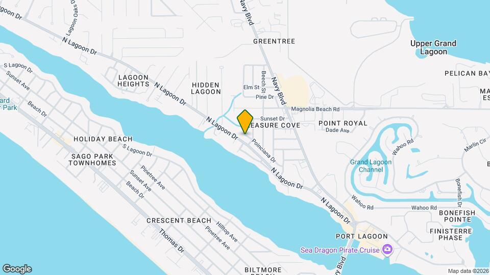 6504 N Lagoon Dr Mapa y Detalles de la Ubicación