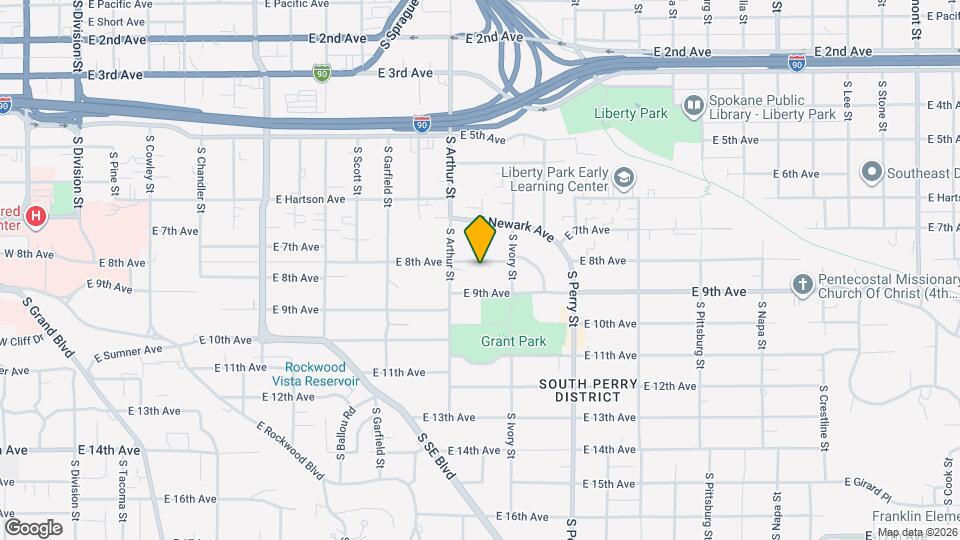 1028 E 8th Ave, Unit 2 Map and Location Details