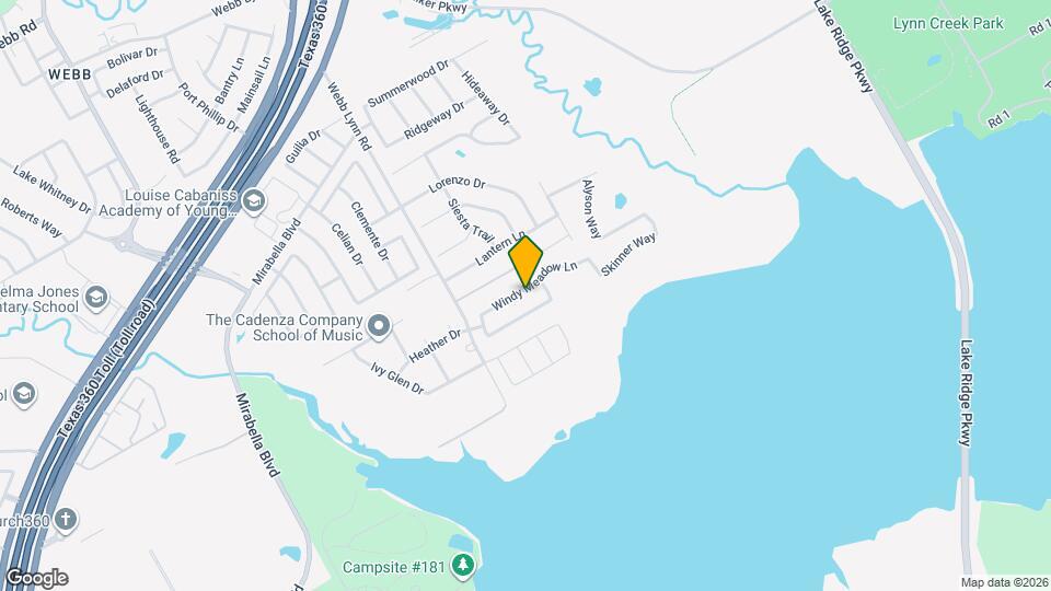 5827 Windy Meadow Ln Map and Location Details