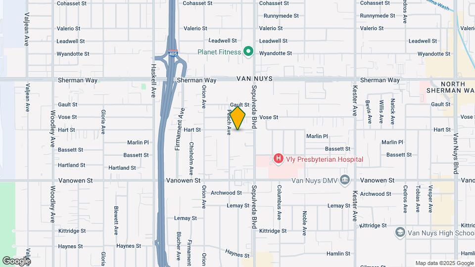 15340 Hart St, Unit Comfy ADU Studio Map and Location Details