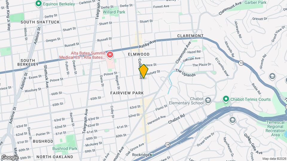 3117 College Ave, Unit #2 Map and Location Details