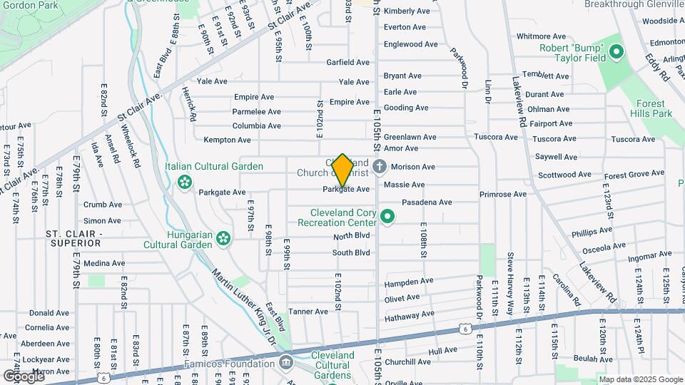 10218 Parkgate Ave Mapa y Detalles de la Ubicación