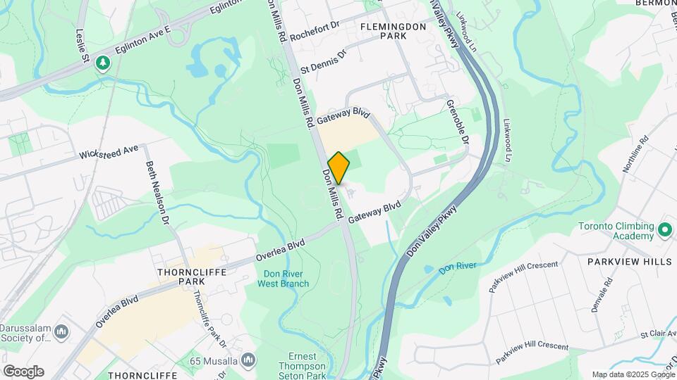 725 Don Mills Rd. Map and Location Details