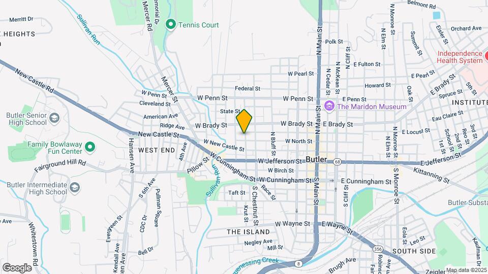 418 W North St Map and Location Details