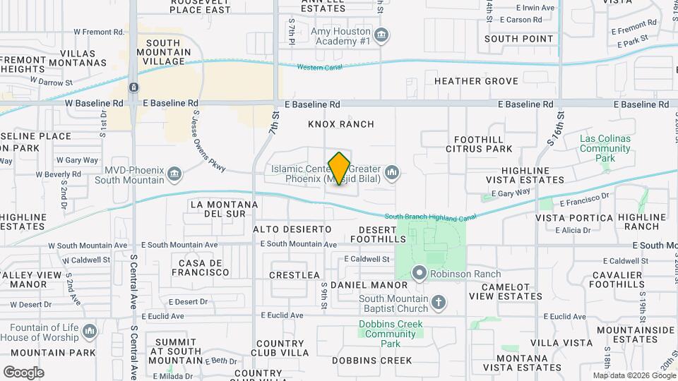 922 E Gary Ln Map and Location Details