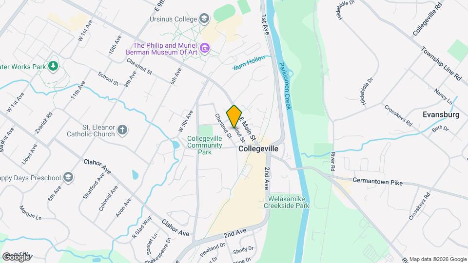 328 Walnut St Map and Location Details