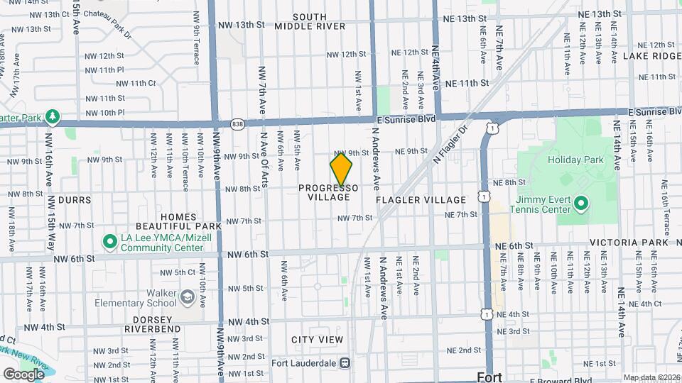 743 NW 2nd Ave Map and Location Details