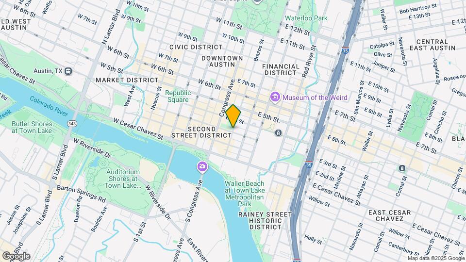 302 Brazos St Map and Location Details