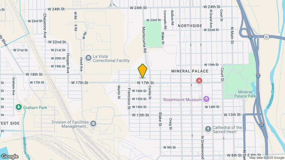 1025 W 17th St-Unit -1/2 Map and Location Details