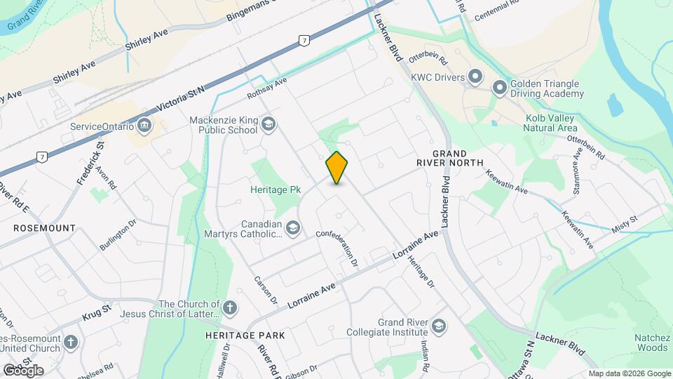 58 Tupper Crescent Map and Location Details