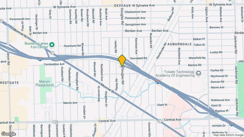 3525 Douglas Rd Map and Location Details