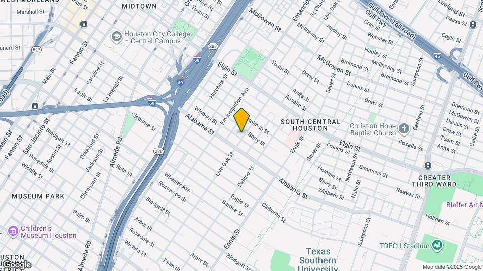 3606 Live Oak St Map and Location Details