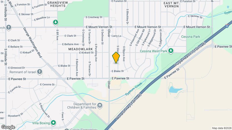 2263 S Glendale St Map and Location Details