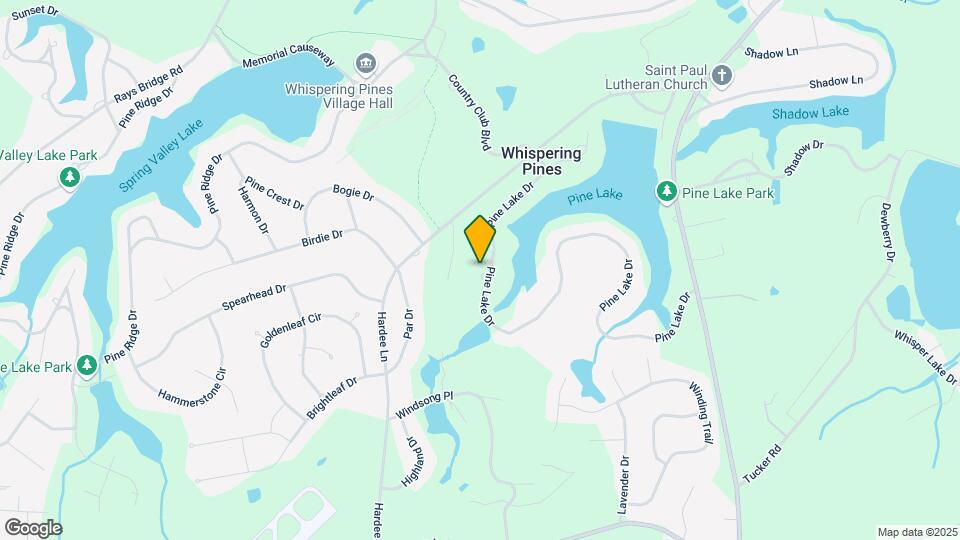 127 Pine Lake Dr Map and Location Details