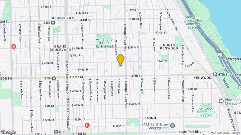 4623 S Evans Ave Map and Location Details