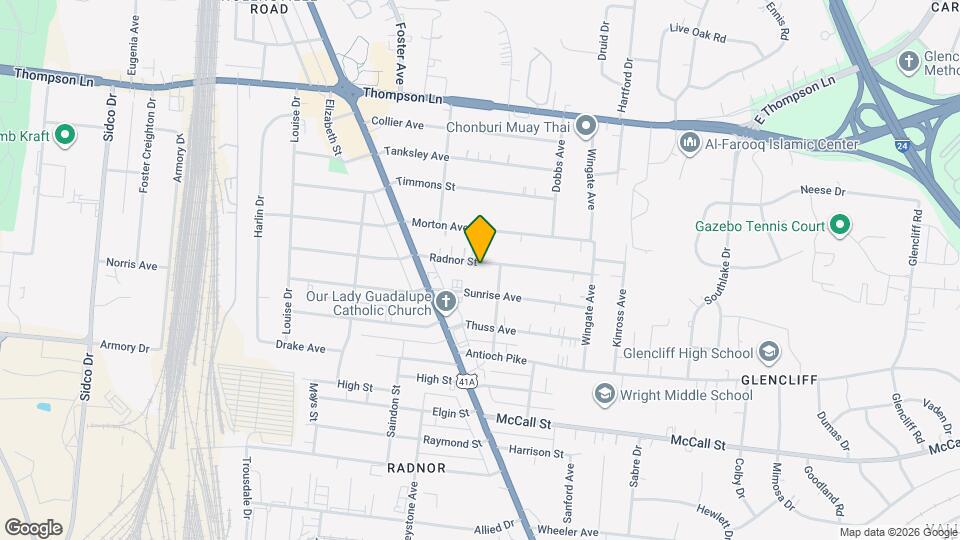 215 Radnor St Map and Location Details