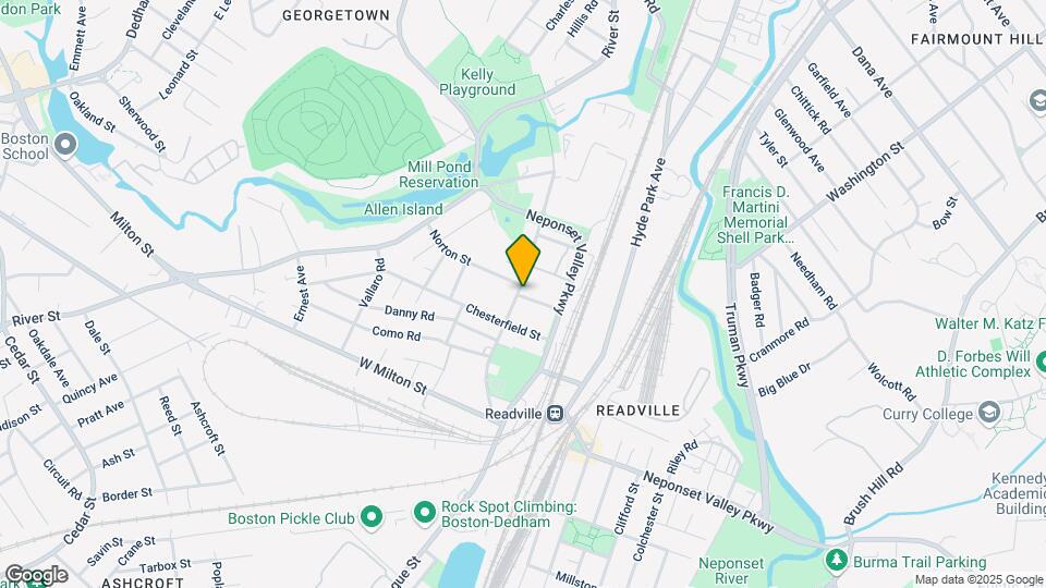 100 Readville St Map and Location Details