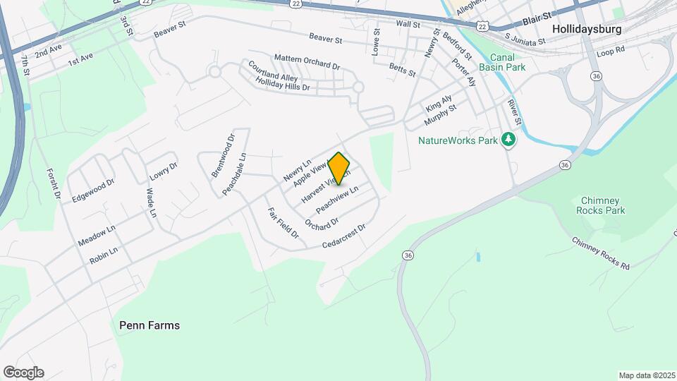 628 Peachview Ln Map and Location Details