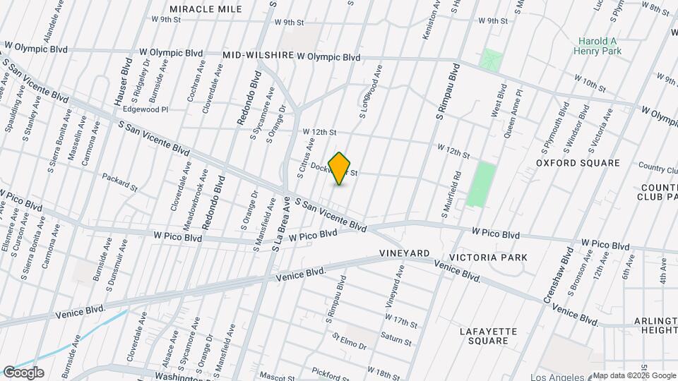 1330 S Longwood Ave Map and Location Details