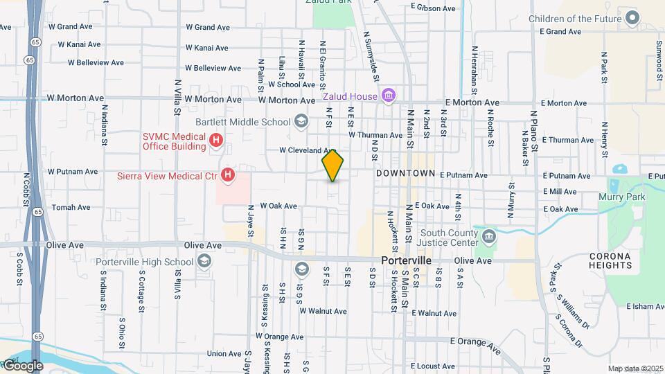 176 N F St Map and Location Details