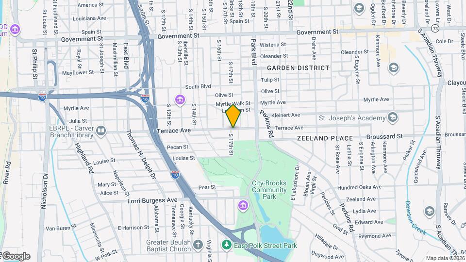 1702 Terrace Ave Map and Location Details