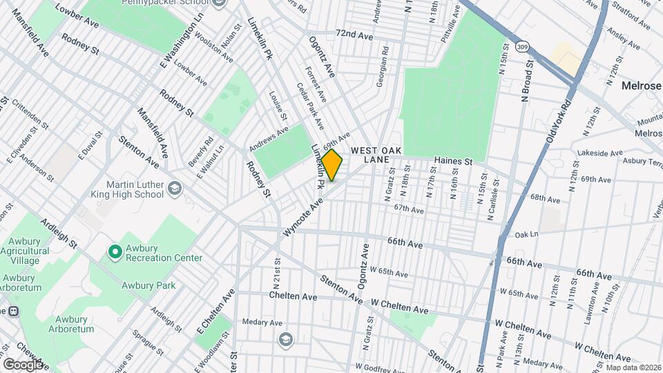 6726 Wyncote Ave Mapa y Detalles de la Ubicación