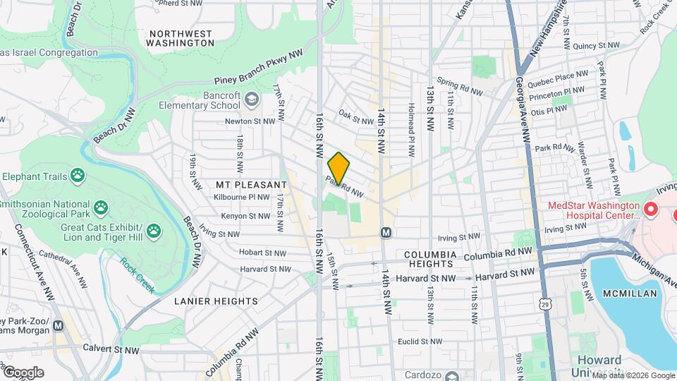 1510 Park Rd NW Map and Location Details
